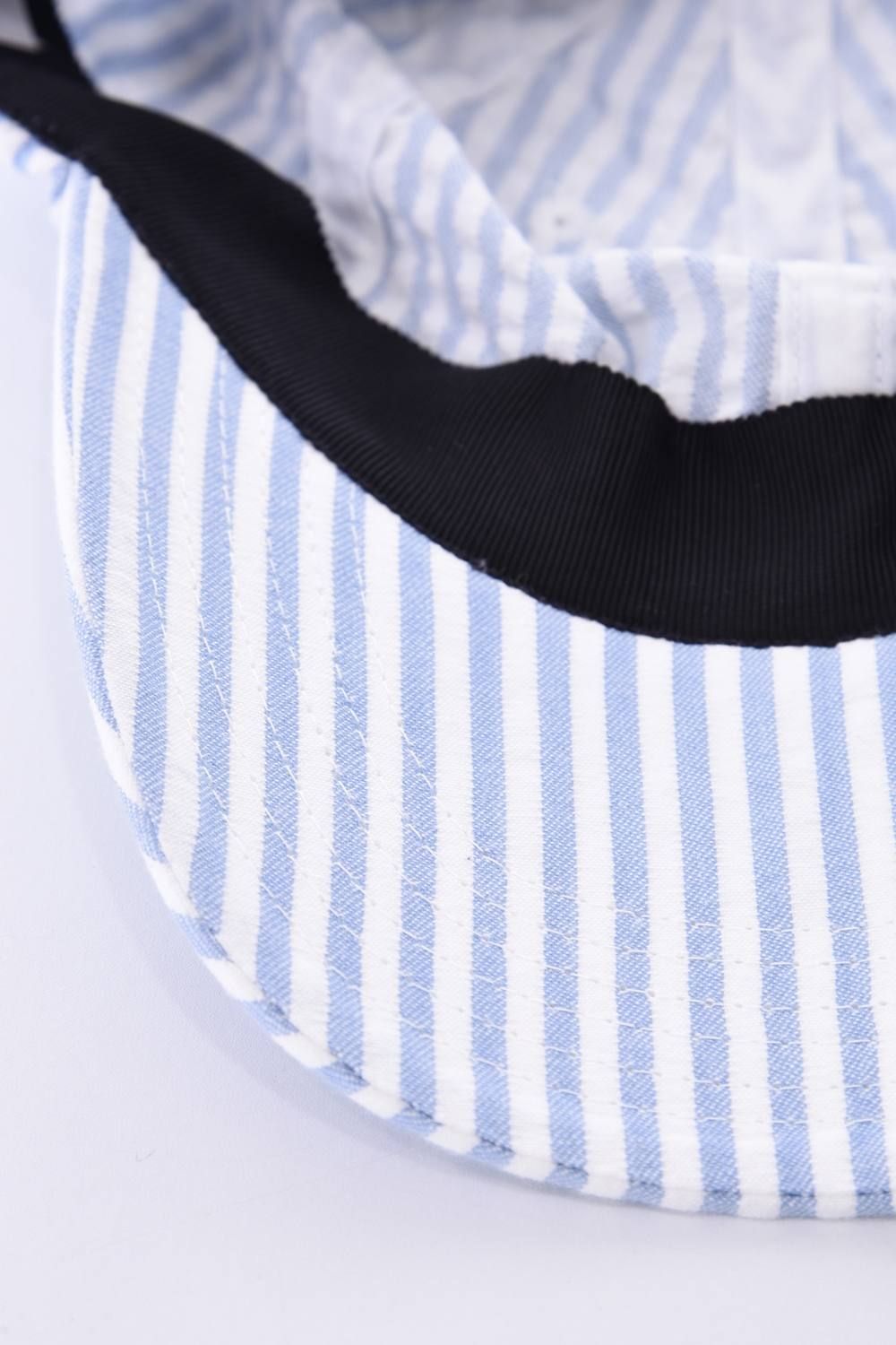 PUCKERING JET CAP / パッカリング シアサッカー ジェットキャップ ブルー