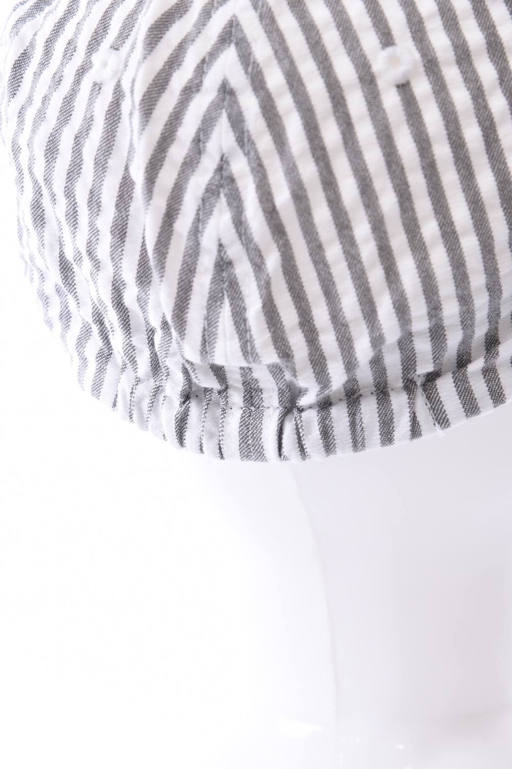 PUCKERING JET CAP / パッカリング シアサッカー ジェットキャップ グレー