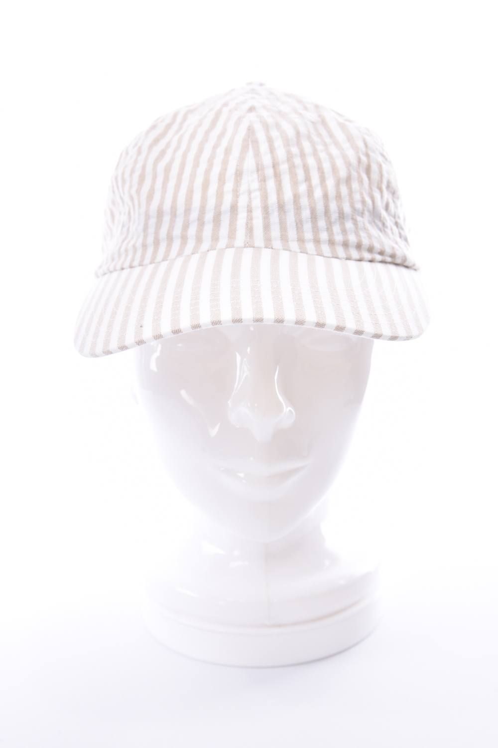 PUCKERING JET CAP / パッカリング シアサッカー ジェットキャップ ベージュ