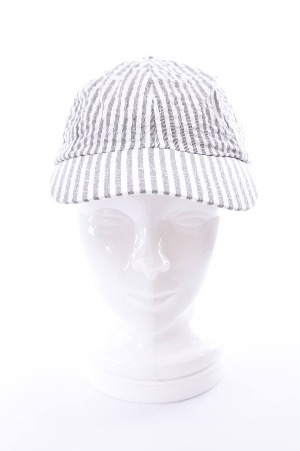 PUCKERING JET CAP / パッカリング シアサッカー ジェットキャップ グレー