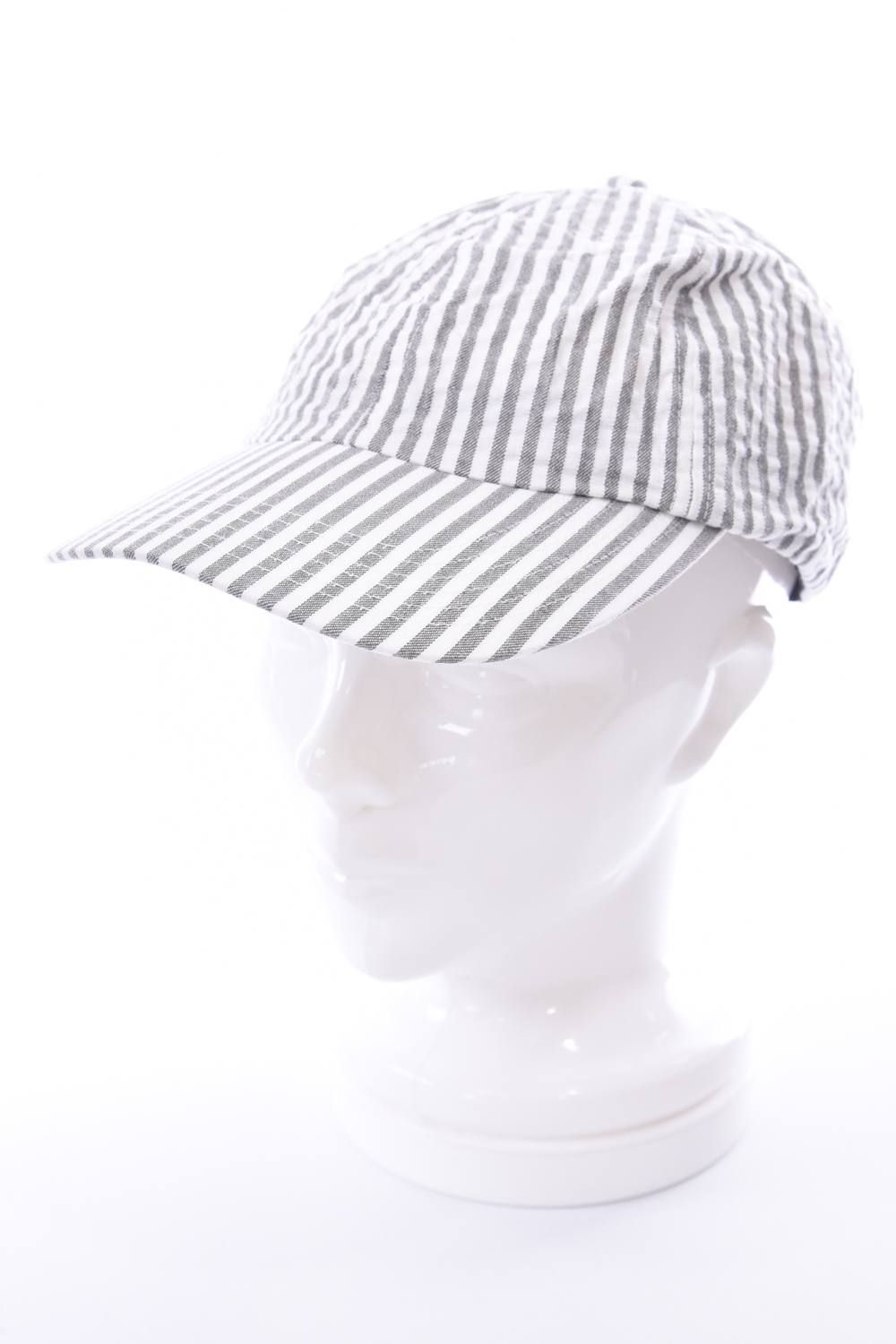 PUCKERING JET CAP / パッカリング シアサッカー ジェットキャップ グレー