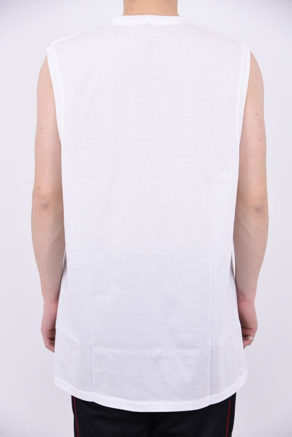 30/1シルケット天竺 tank top / オーバーサイズ タンクトップ ホワイト