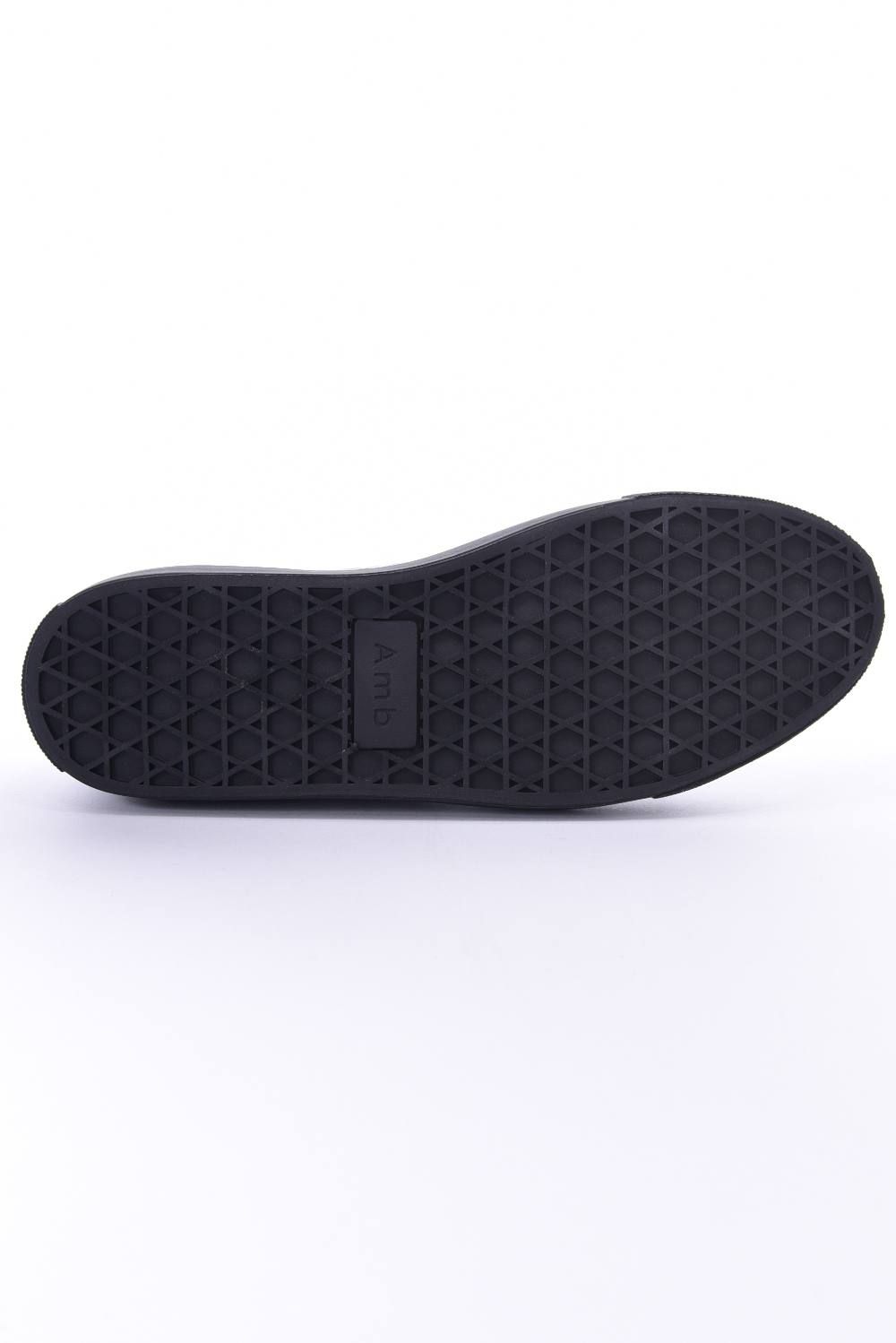SAGE ZIP / ジップ付き エナメルクラック加工 ローカットスニーカー ブラック
