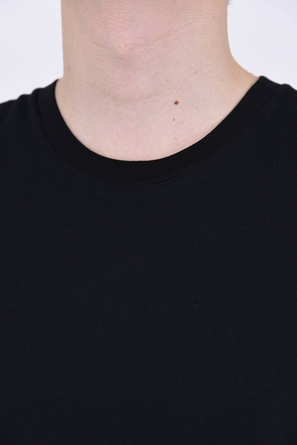 30/1シルケット天竺 tank top / オーバーサイズ タンクトップ ブラック