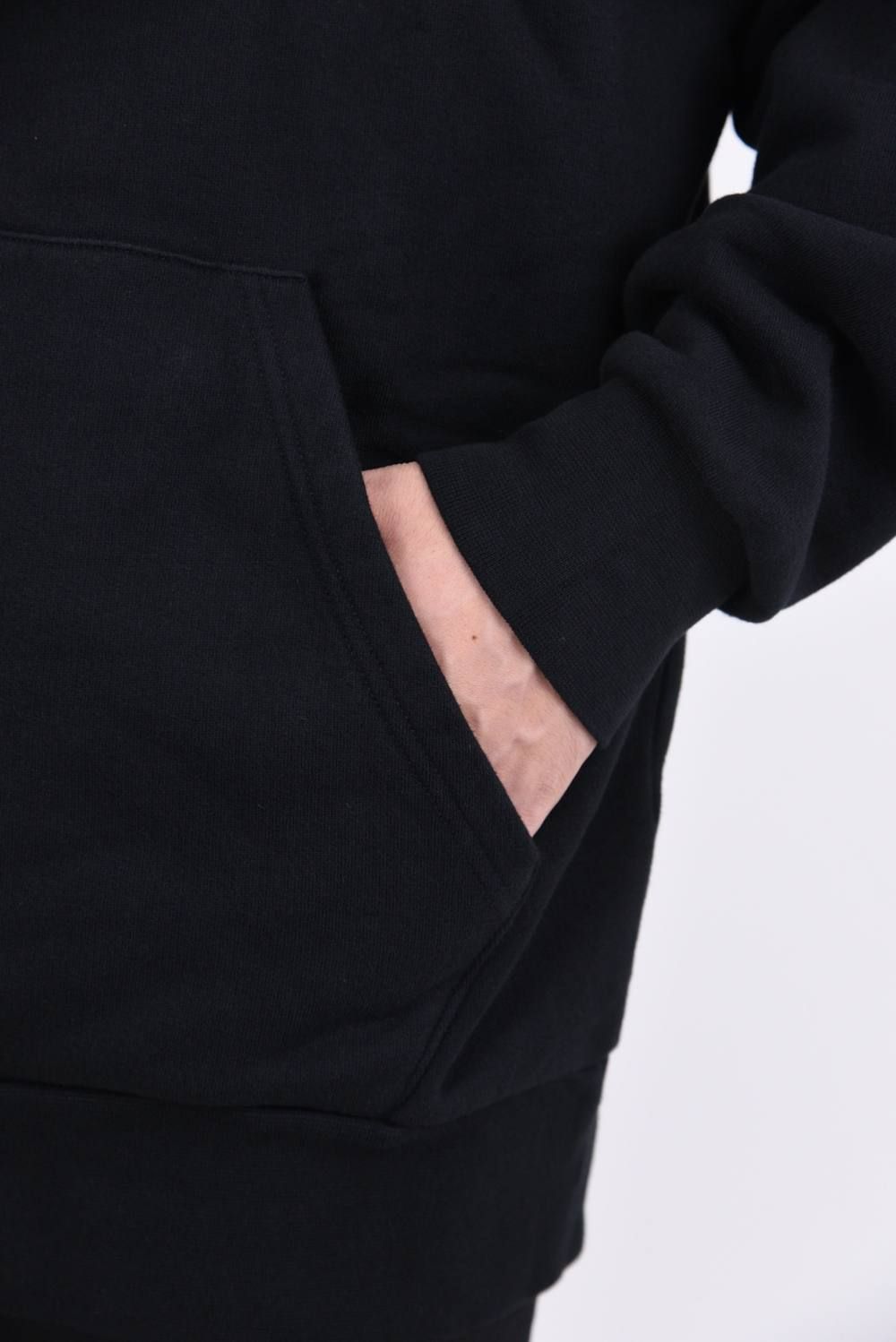 LOGO OVER HOODIE RED / プリント パーカー オーバーサイズ ブラック