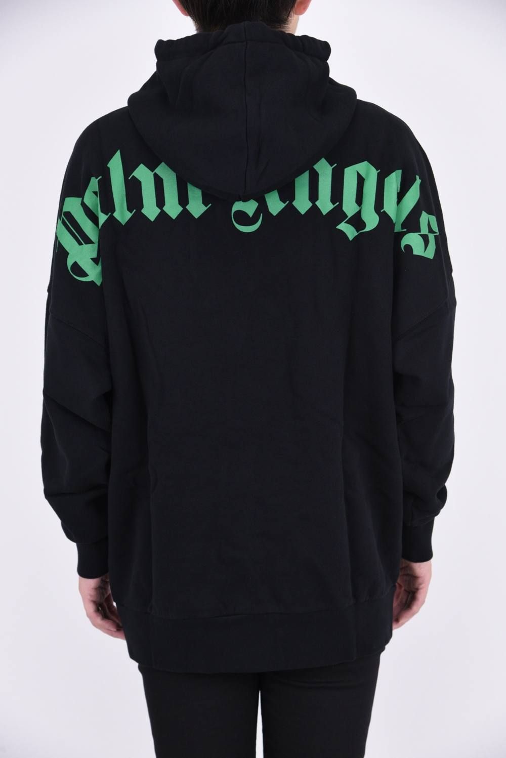LOGO OVER HOODIE RED / プリント パーカー オーバーサイズ ブラック