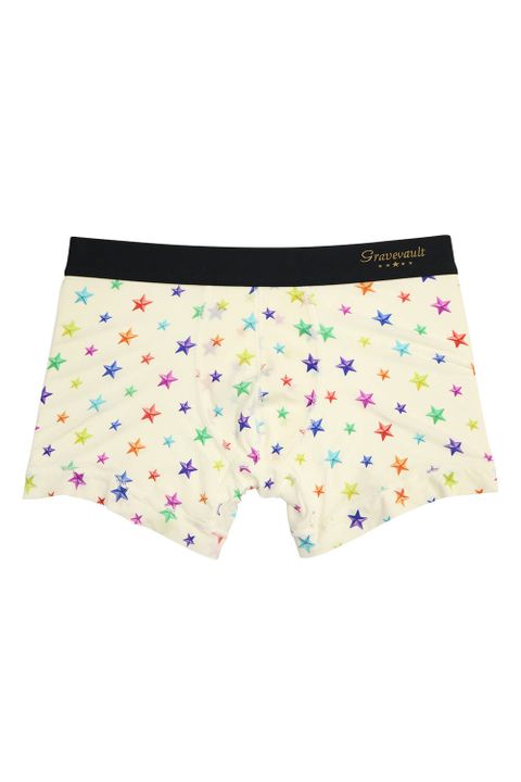 Star Studs Short Boxer - ホワイトマルチカラー