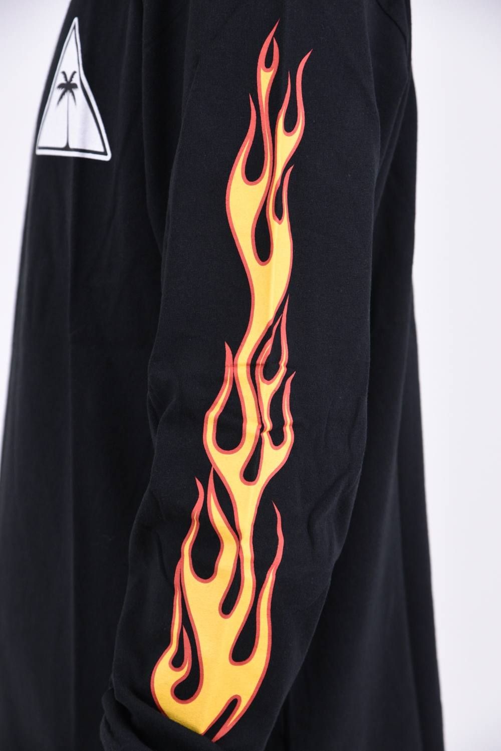 PALM ANGELS - PALMS MS AND FLAMES TEE LS / モックネック 長袖