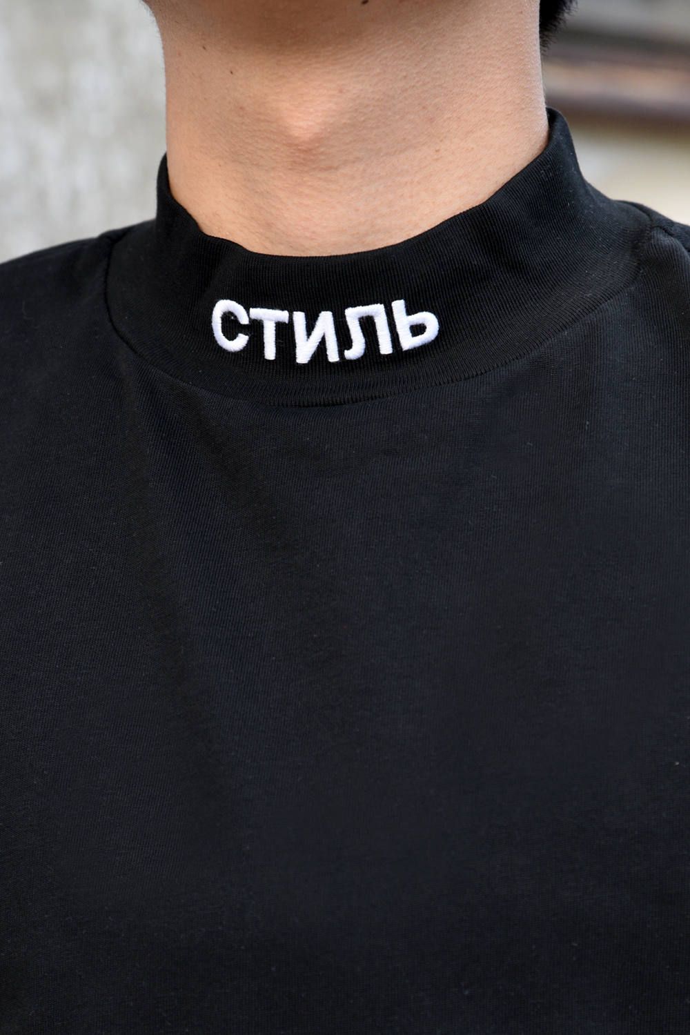 CTNMB TURTLE-NECK LS T-SHIRT / タートルネック ロングスリーブ Tシャツ ブラック - XXS