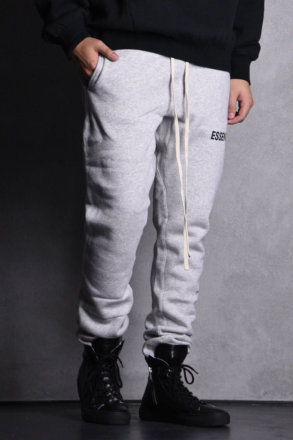 FOG ESSENTIALS - FOG ESSENTIALS SWEAT PANTS / スウェット リブパンツ グレー | gossip