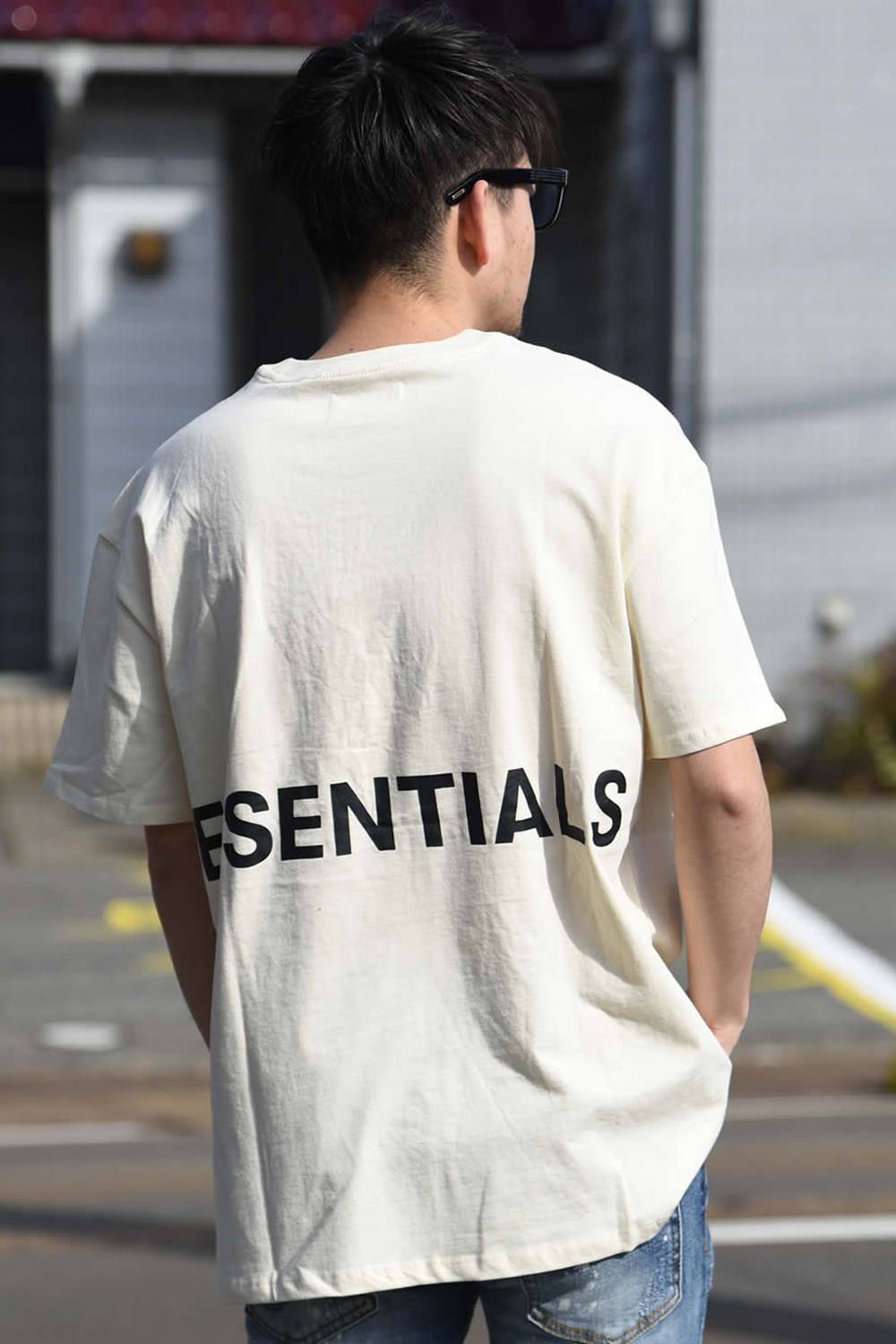 FOG ESSENTIALS - FOG ESSENTIALS S/S TEE / クルーネック 半袖 プリントTシャツ クリーム | gossip