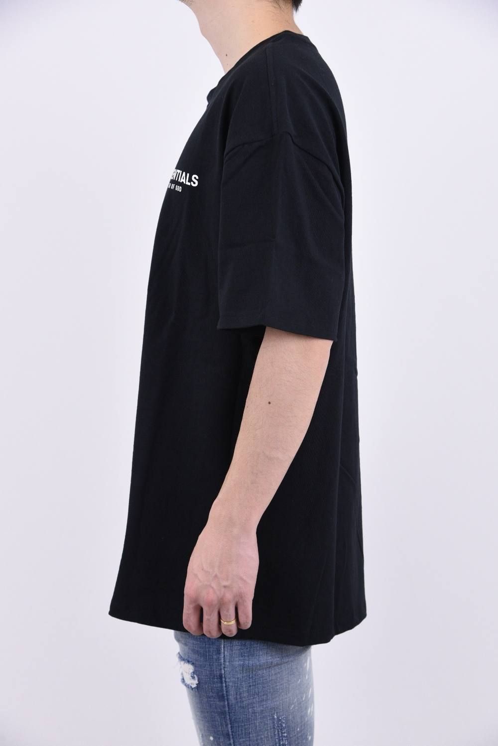 FOG ESSENTIALS S/S TEE / ワンポイントロゴ クルーネック 半袖 プリントTシャツ ブラック - XS