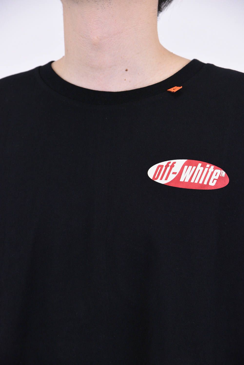 限定販売】 OFF WHITE 737L スプリットロゴ オーバーサイズ Tシャツ