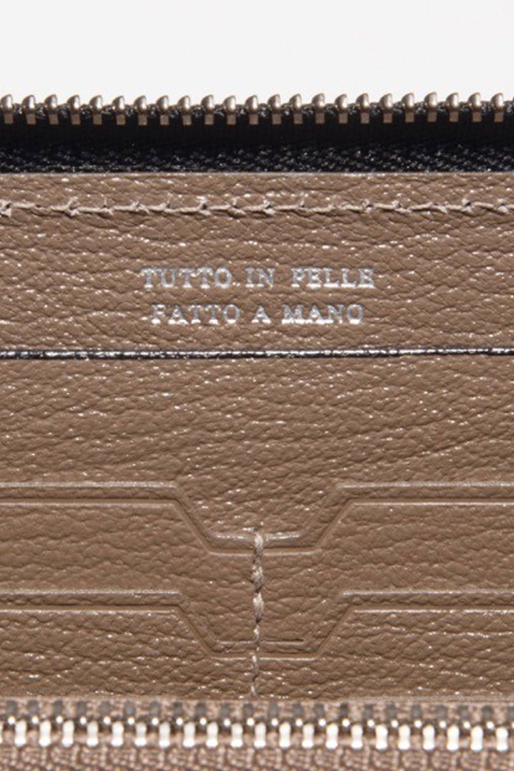 【残り1点】 ROUND ZIP LONG WALLET / LA409 ラウンドジップ ロングウォレット ブラック / グレー