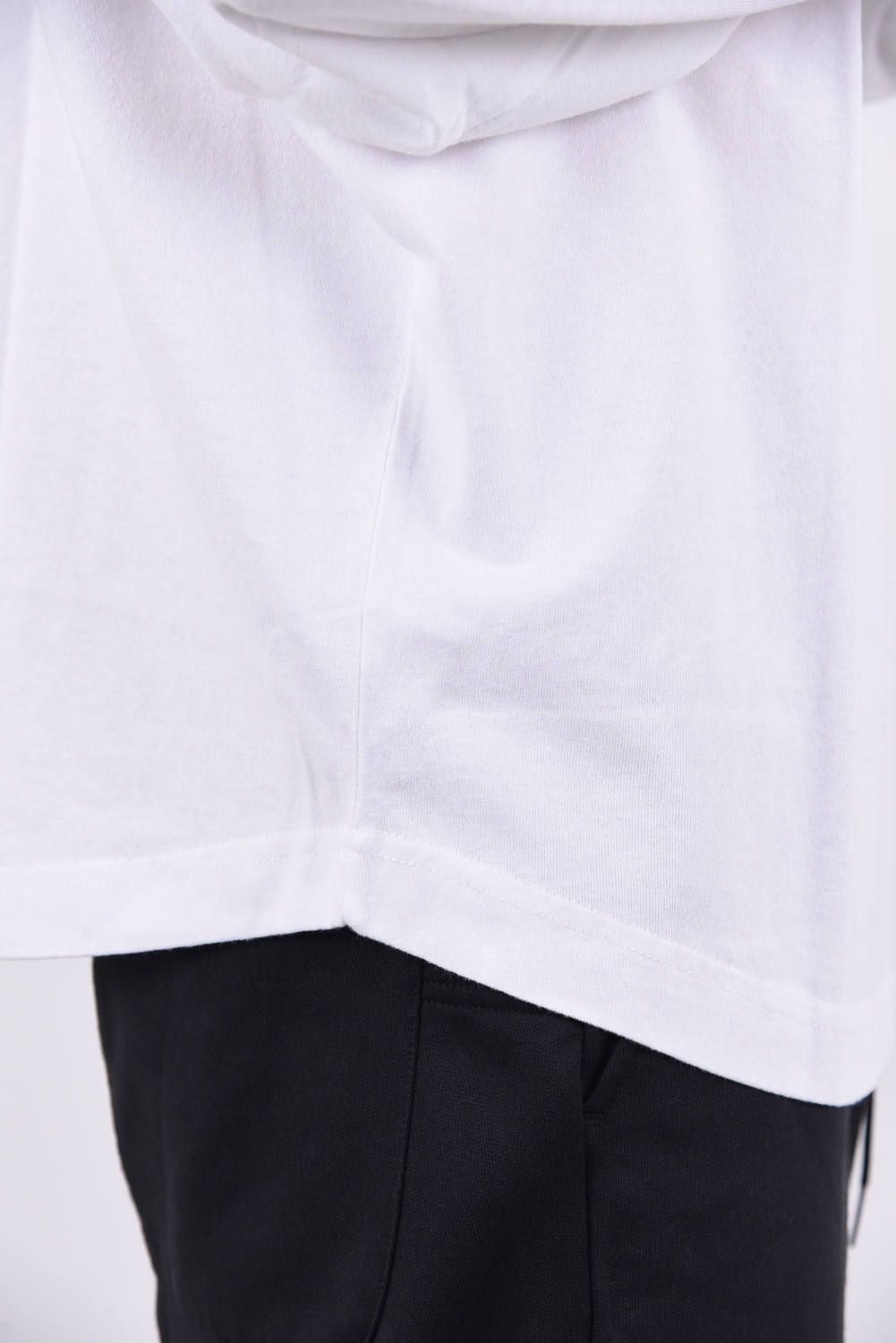 LOGO L/S T-SHIRT / バックプリント クルーネック ロングスリーブTシャツ ホワイト