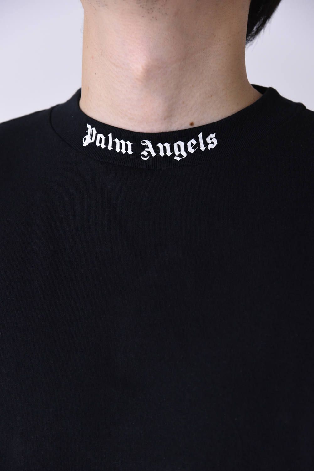 PALM ANGELS - LOGO L/S T-SHIRT / バックプリント クルーネック ロングスリーブTシャツ ブラック | gossip
