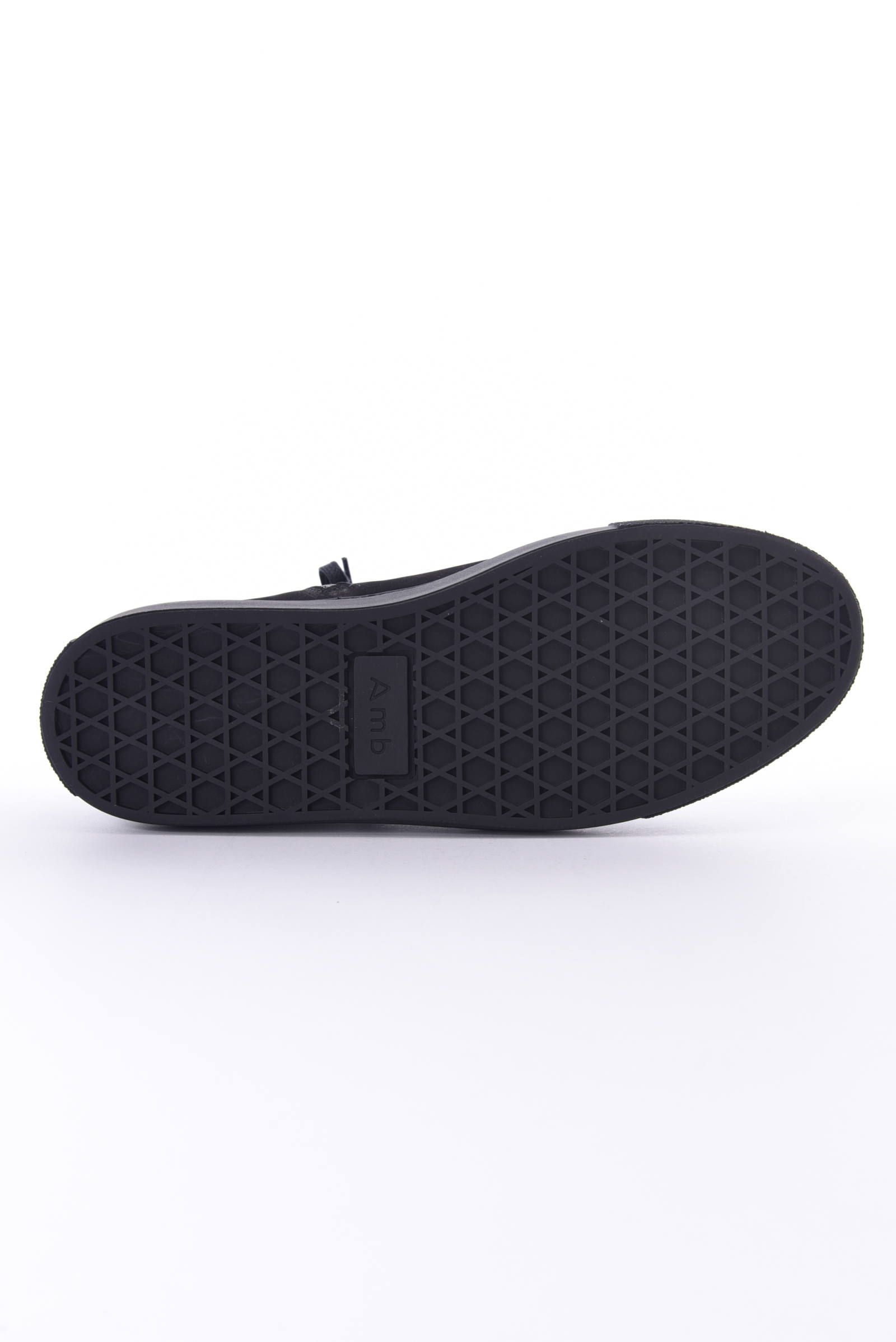 1000ZIP NUBUCK / ヌバックレザー サイドジップ ハイカットスニーカー ブラック / ブラック