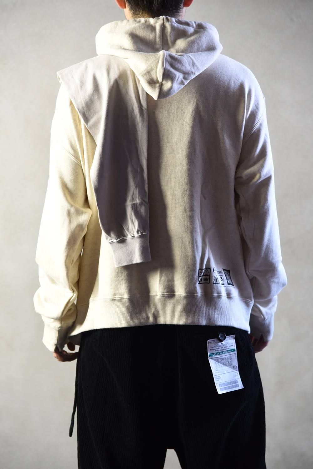 Maison MIHARA YASUHIRO - POLO-shirt docking hoodie / スウェット