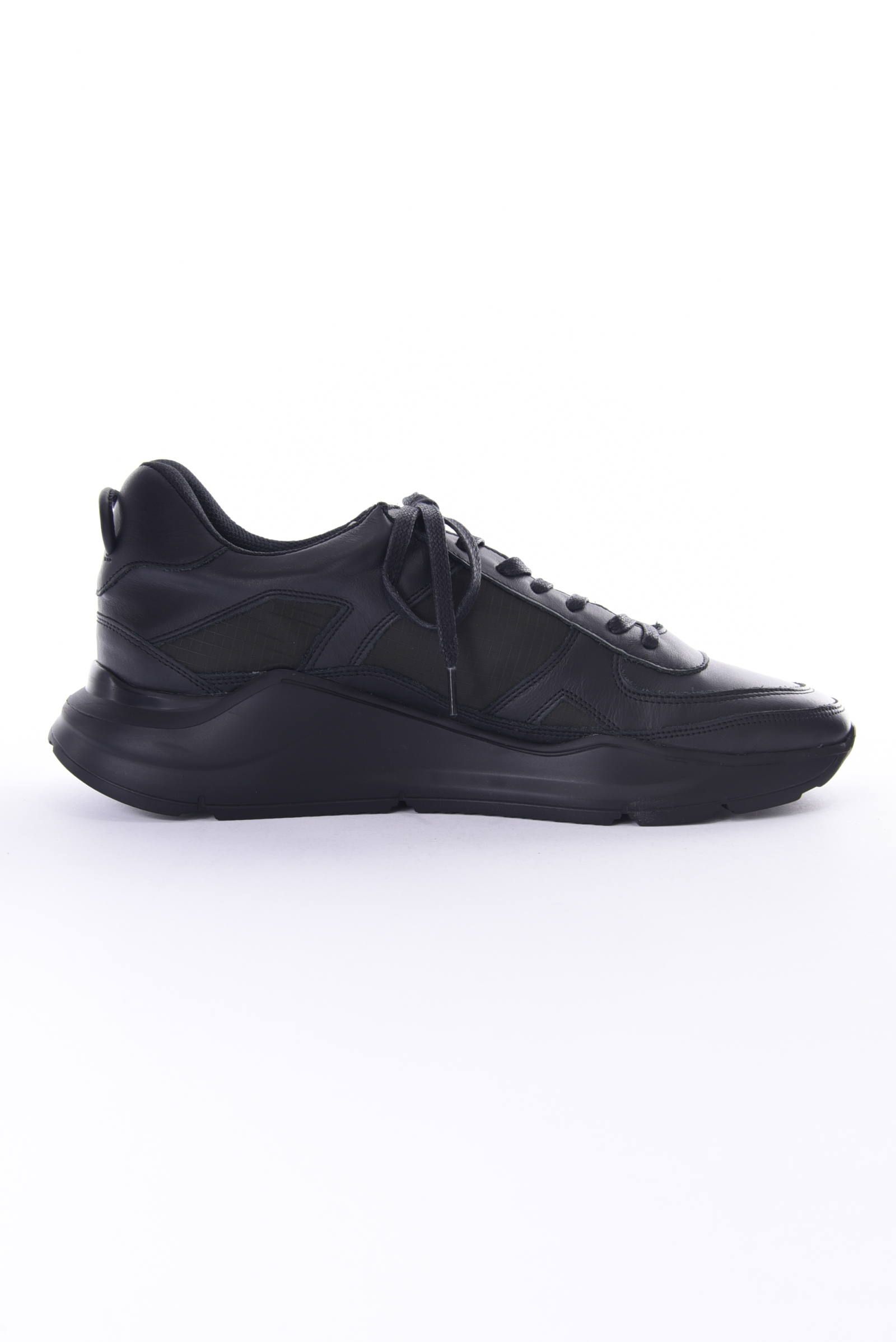 HENDORIC ARCHY / RIPSTOP / アーチーレザー / リップストップコンビ ダッドスニーカー ブラック『SENSE12月号P184掲載商品』