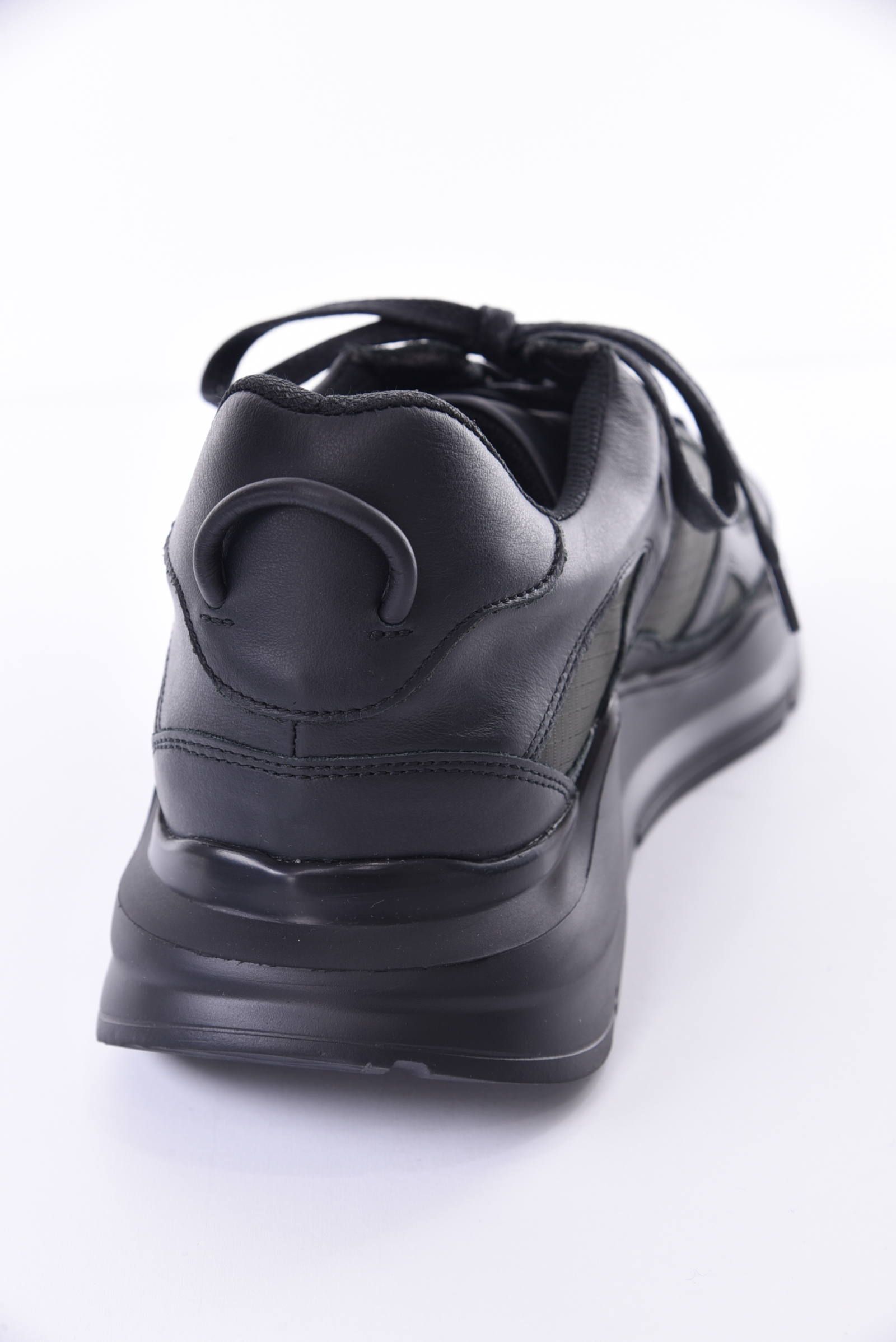 HENDORIC ARCHY / RIPSTOP / アーチーレザー / リップストップコンビ ダッドスニーカー ブラック『SENSE12月号P184掲載商品』