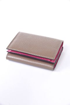 MINI WALLET / LA390GT ゴートレザー 三つ折りミニウォレット グレー / パッション『LEON1月号P200掲載商品』