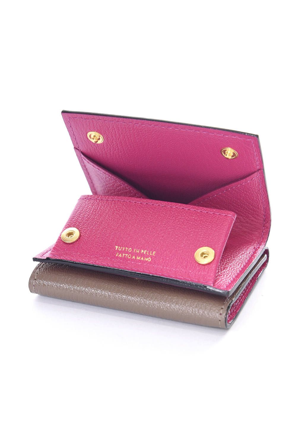 L'arcobaleno - MINI WALLET / LA390GT ゴートレザー 三つ折りミニ