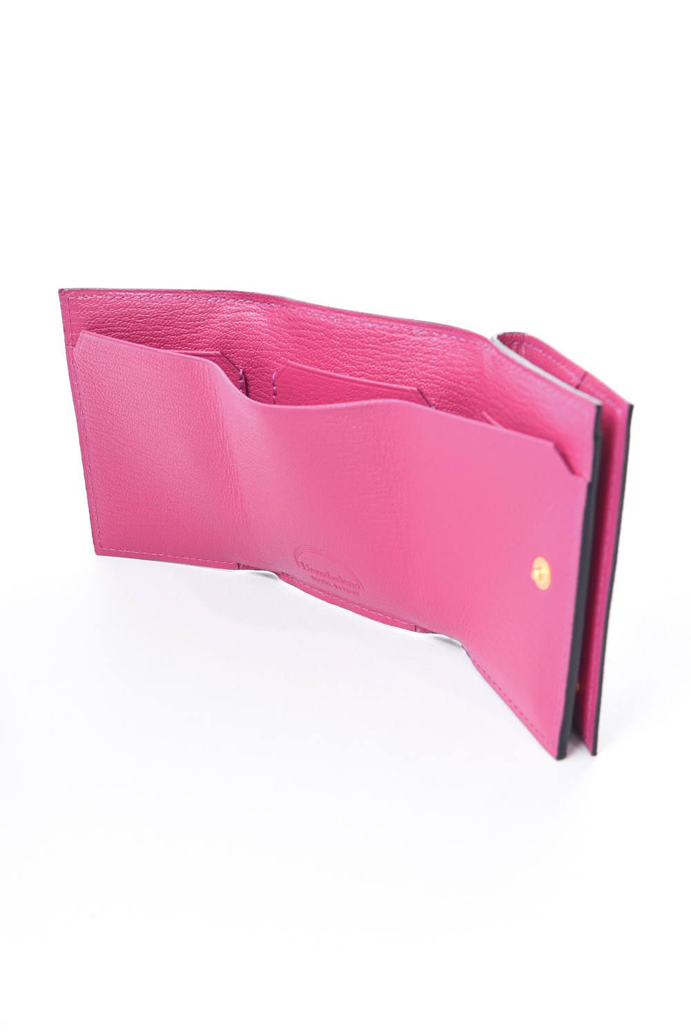MINI WALLET / LA390GT ゴートレザー 三つ折りミニウォレット グレー / パッション『LEON1月号P200掲載商品』