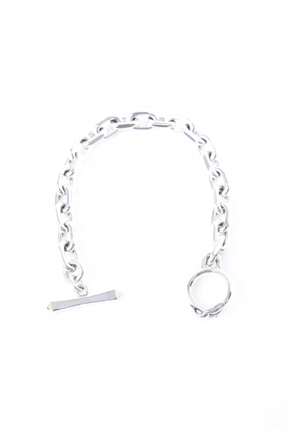 BLOCK LINK CHAIN BRACELET SNAKE / ブロック リンク チェーン ブレスレット スネーク シルバー