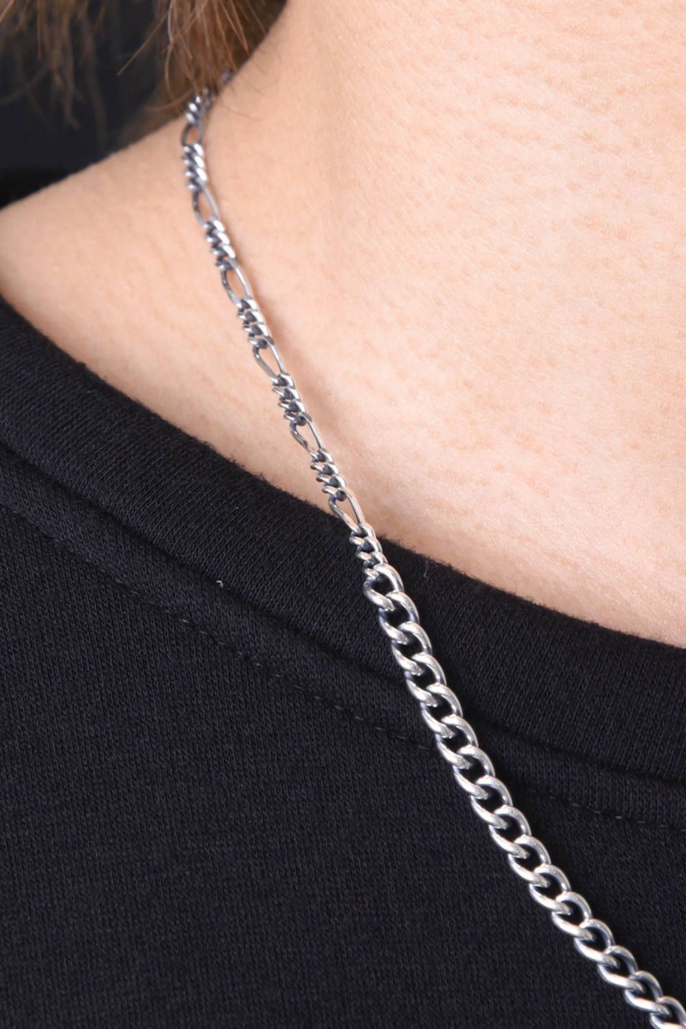 MIX CHAIN TYPE B / ミックスチェーン タイプB 50cm シルバー