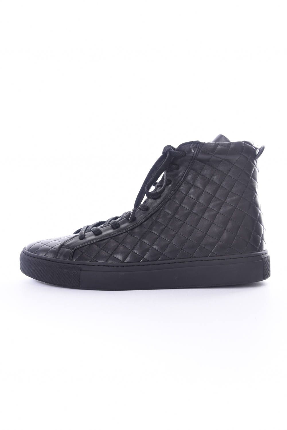 【別注商品】 1000ZIP KIPS-QUILTING ALL BLACK / KIPSレザー キルティング ハイカットスニーカー ブラック / ブラック