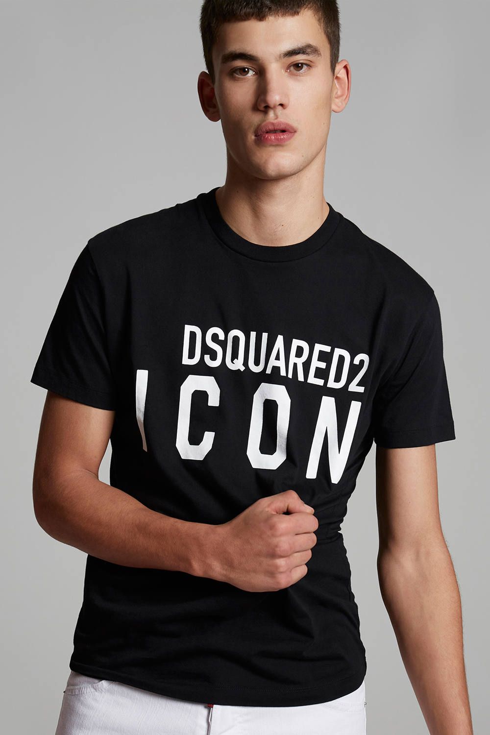 Dsquared2 - DSQUARED2 T-SHIRT / ICONロゴ クルーネック 半袖Tシャツ ブラック | gossip