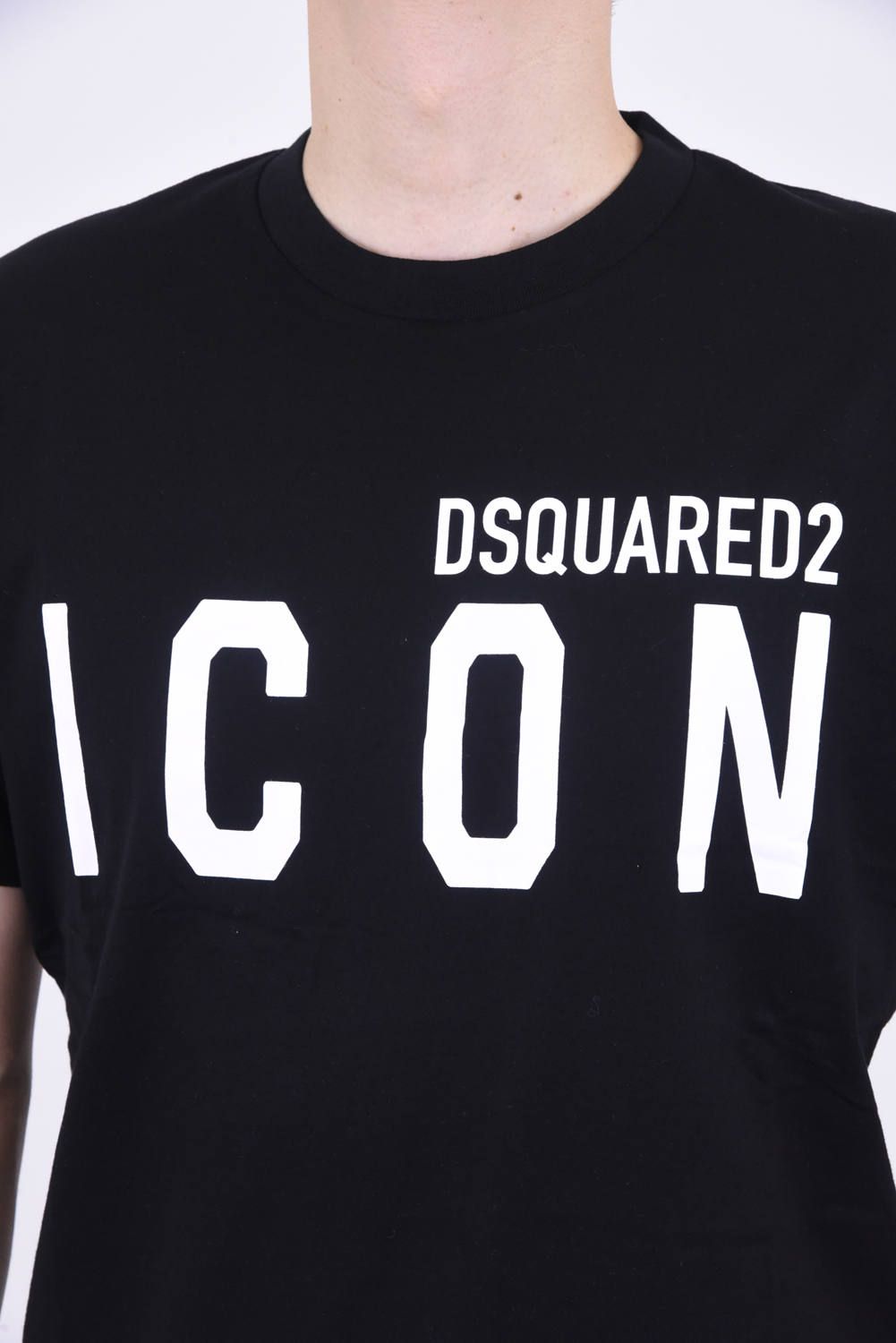 DSQUARED2 T-SHIRT / ICONロゴ クルーネック 半袖Tシャツ ブラック - XS