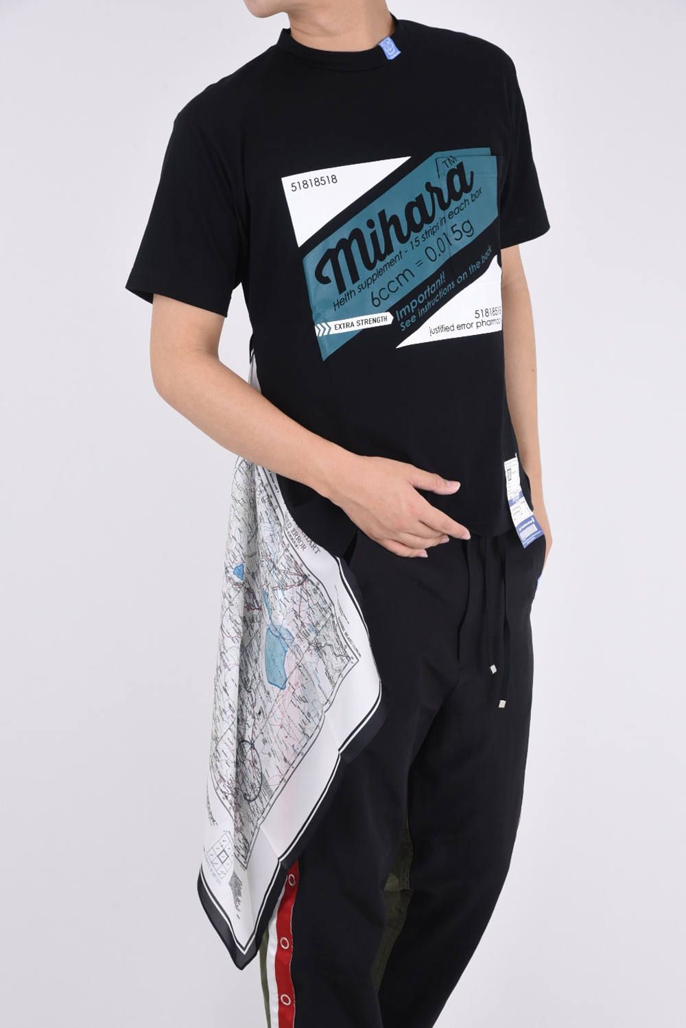 Maison MIHARA YASUHIRO - scarf T-shirt / パロディロゴ 