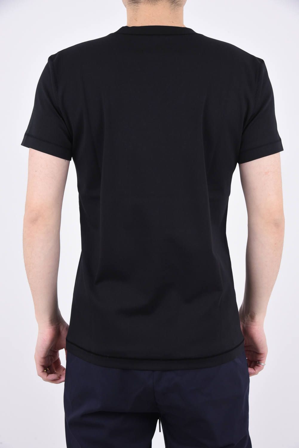 BONES V / スビンプラチナム Vネック 半袖Tシャツ ブラック『SENSE9月号P74掲載商品』