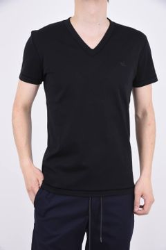 BONES V / スビンプラチナム Vネック 半袖Tシャツ ブラック『SENSE9月号P74掲載商品』