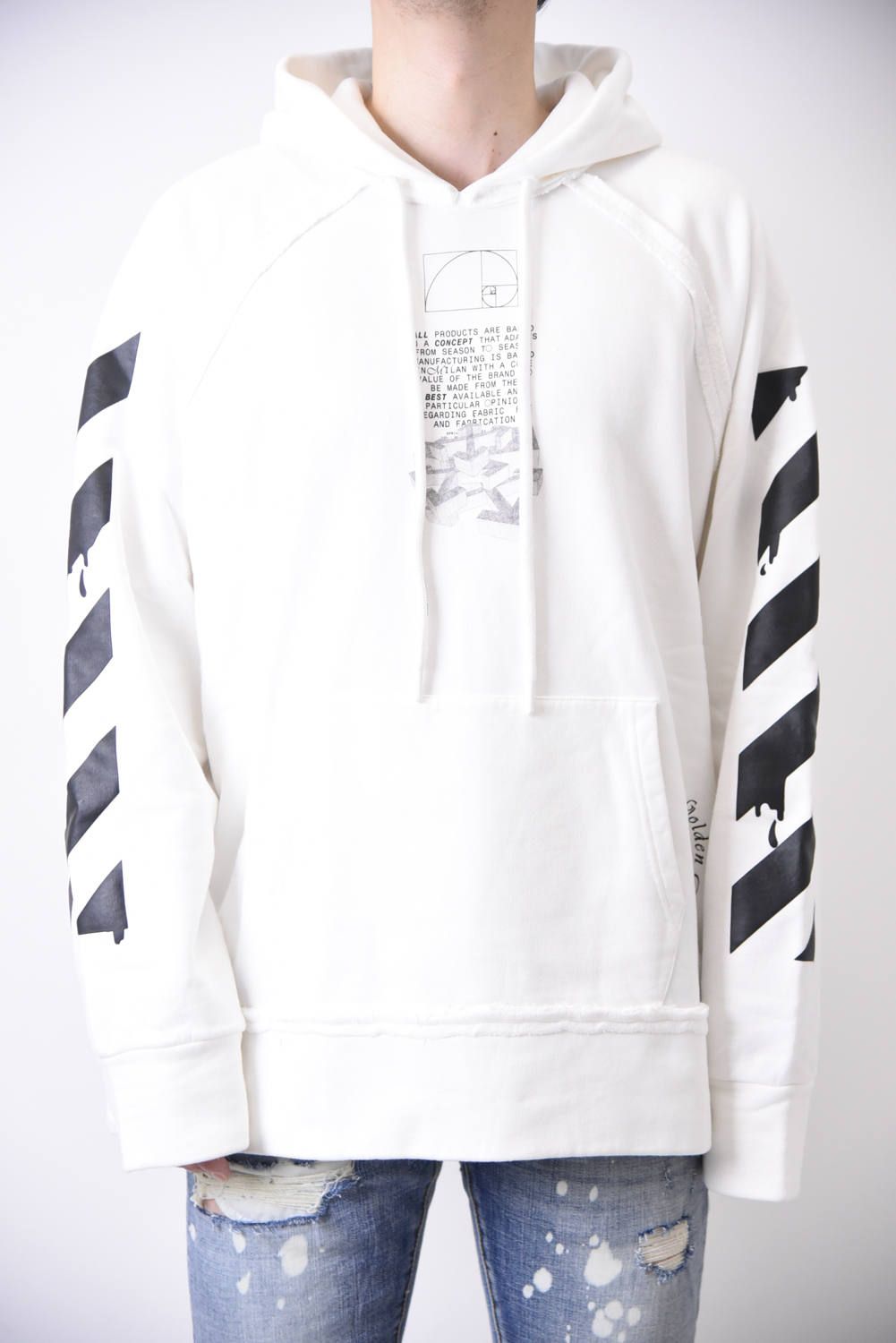 OFF-WHITE オフホワイト 20SS Dripping Arrows Incomp Hoodie ド