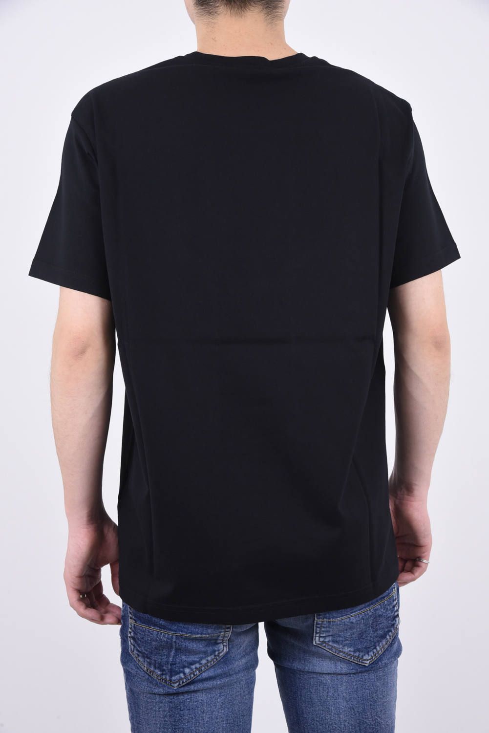 GIVENCHY FADED SIGNATURE T-SHIRT / グラデーション タフトロゴ 半袖Tシャツ ブラック*