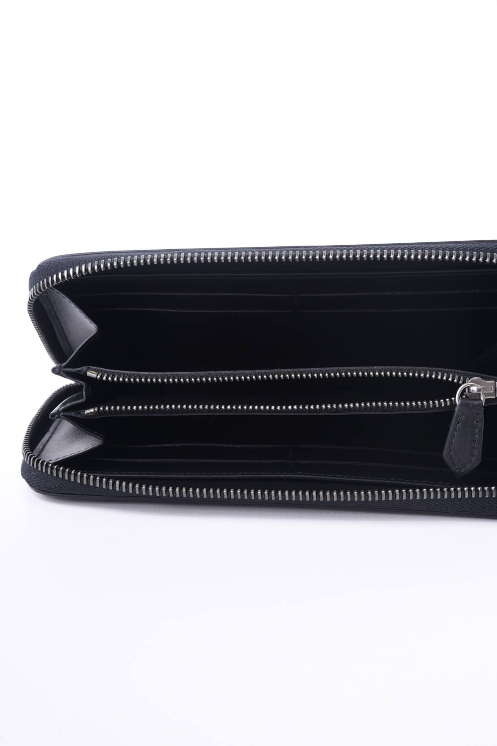 GIVENCHY BLACK LOGO WALLET / スムースレザー ロング ジップウォレット ブラック*