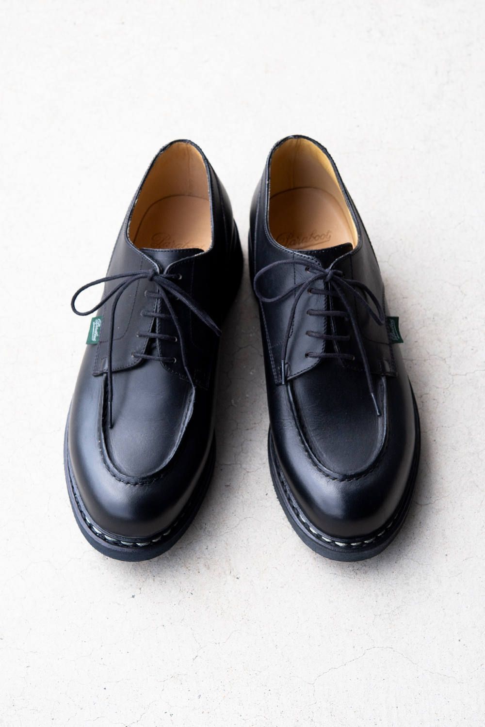 Paraboot - CHAMBORD / TEX NOIRE-LIS NOIR シャンボード モックトゥレザーシューズ ブラック | gossip