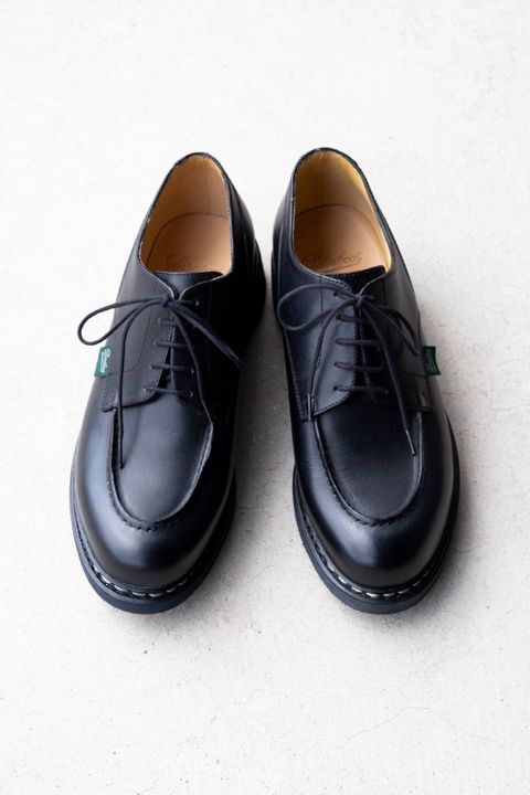 CHAMBORD / TEX NOIRE-LIS NOIR シャンボード モックトゥレザーシューズ ブラック