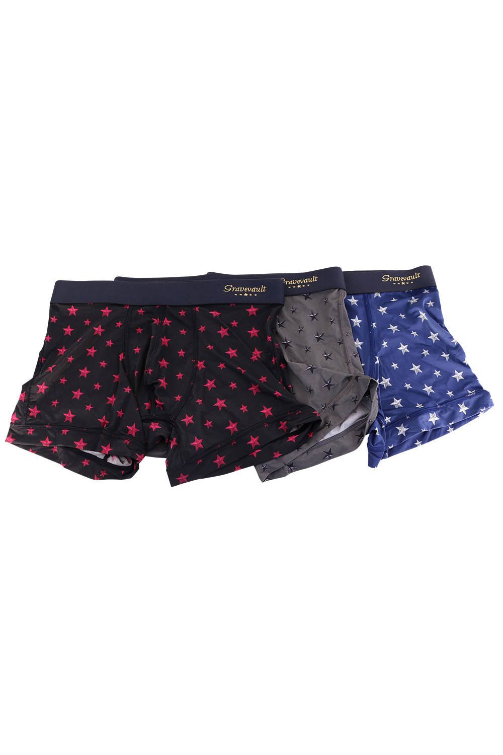 Star Studs Short Boxer - ネイビー / シルバー