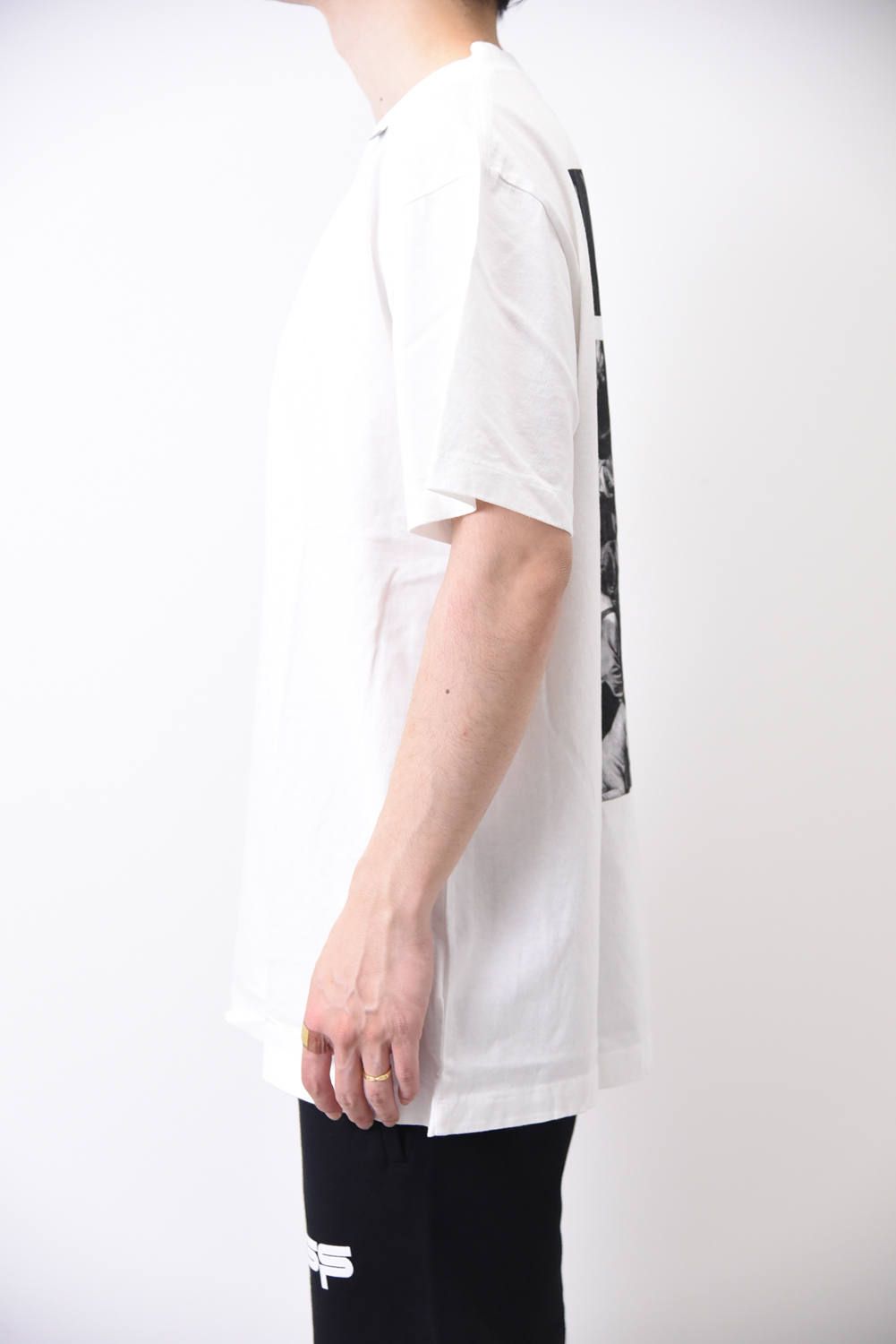 CARAVAGGIO SQUARE S/S OVER T-SHIRT / アートプリント オーバーサイズ 半袖Tシャツ ホワイト - XS