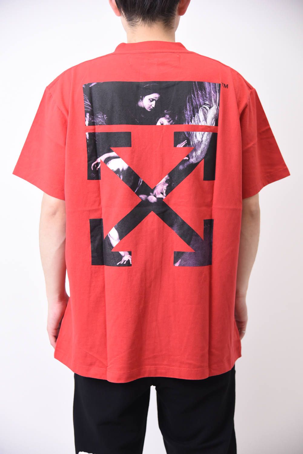 OFF-WHITE - CARAVAGGIO ARROWS S/S OVER T-SHIRT / アート 