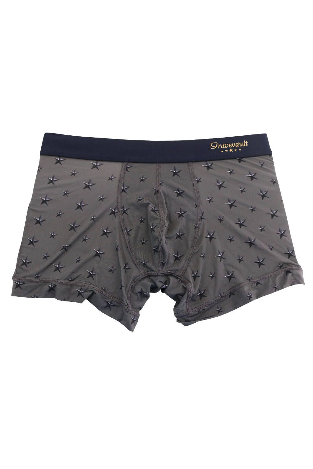 Star Studs Short Boxer - チャコール / ブラック