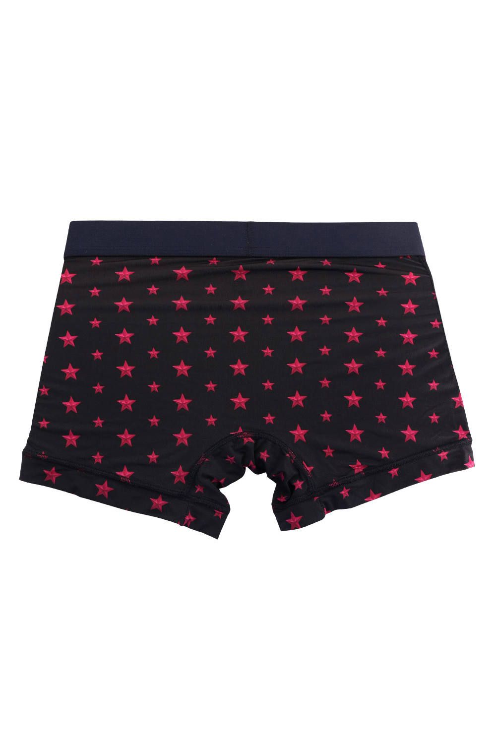Star Studs Short Boxer - ブラック / ロゼ