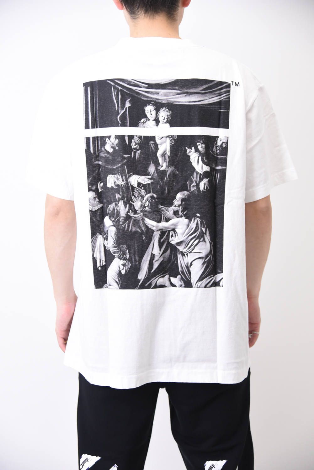 OFF-WHITE - CARAVAGGIO SQUARE S/S OVER T-SHIRT / アートプリント オーバーサイズ 半袖Tシャツ  ホワイト | gossip
