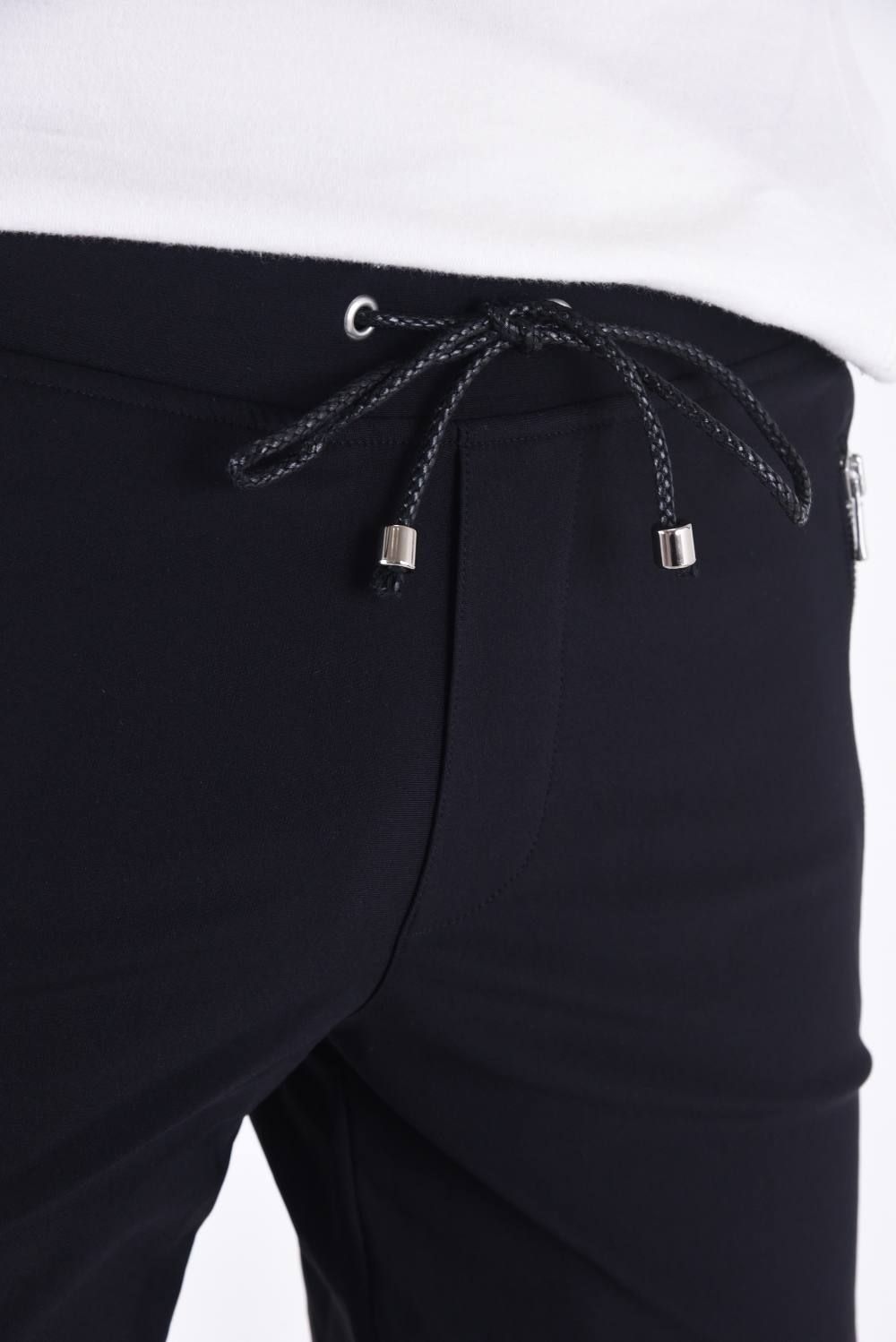 Johnson LINE NYLON PT / 【定番】 ナイロンマイクロファイバー ジョンソンラインパンツ ブラック / ホワイト