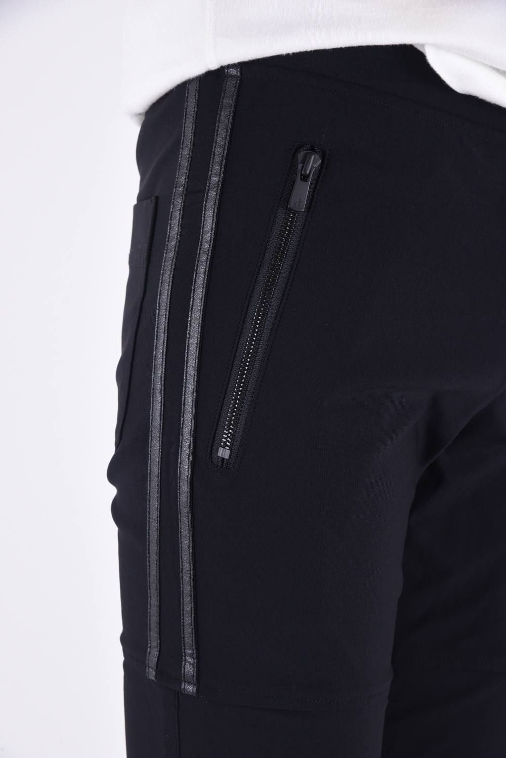 Johnson LINE NYLON PT / 【定番】 ナイロンマイクロファイバー ジョンソンラインパンツ ブラック / ブラック