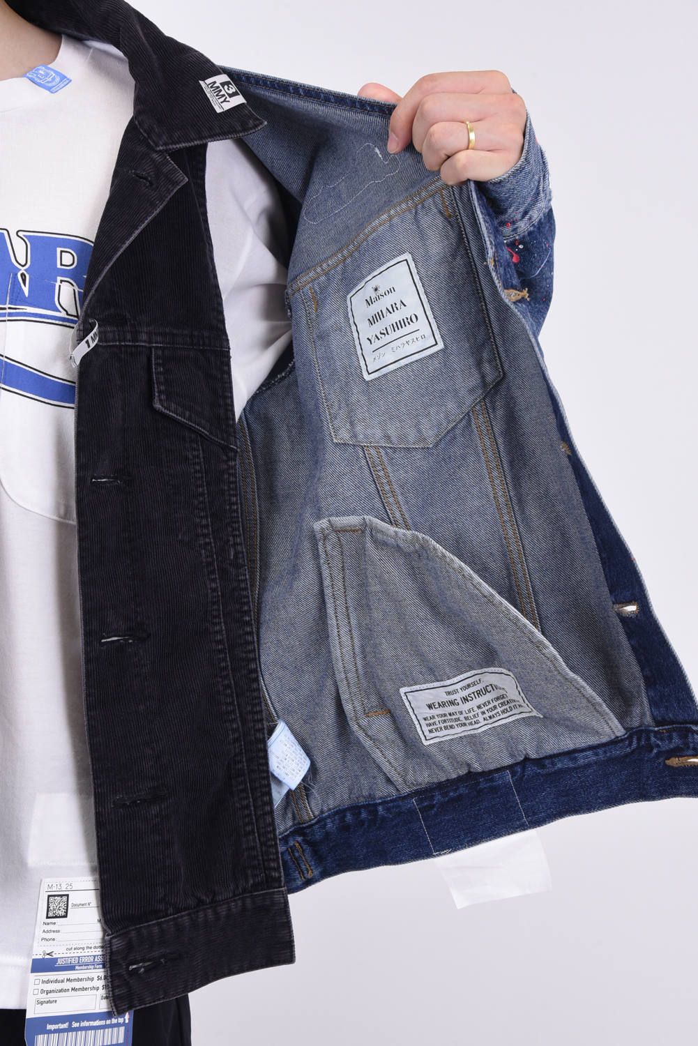 Maison MIHARA YASUHIRO - FRONT LAYER DENIM BLOUSON / コーデュロイ 