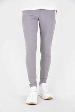 Johnson LINE NYLON PT / 【定番】 ナイロンマイクロファイバー ジョンソンラインパンツ (グレー/ホワイト)（7月下旬入荷予定）※オーダー締切:5月23日(土)17時